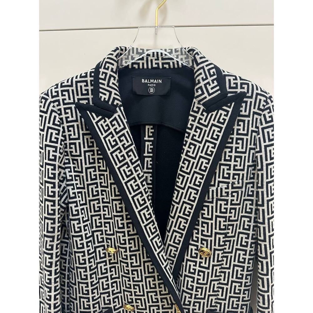 Balmain PB Labyrinth Monogram Blazer Sz.36 - Picture 3 of 10